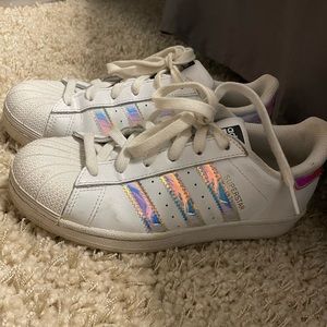 Adidas holographic shell tops